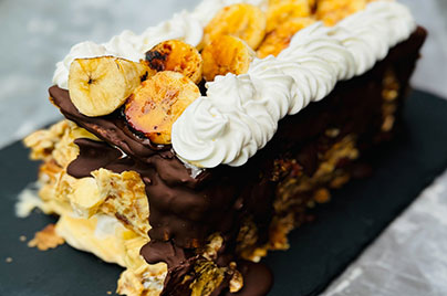 フランス産チョコレートバナナパイ